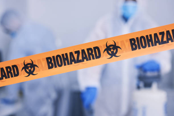 Professional Biohazard Cleanup technician working in Parsippany, NJ